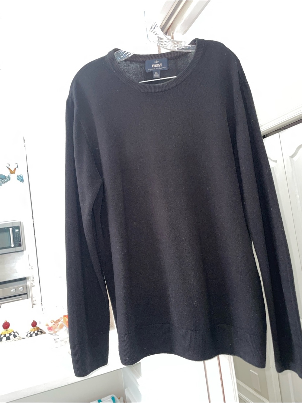 Mavi Men's Black Crewneck Sweater - Classic Knit